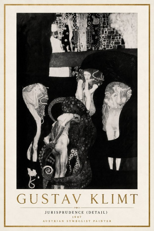 Klimt Jurisprudence (Detail) No6 - Poszter
