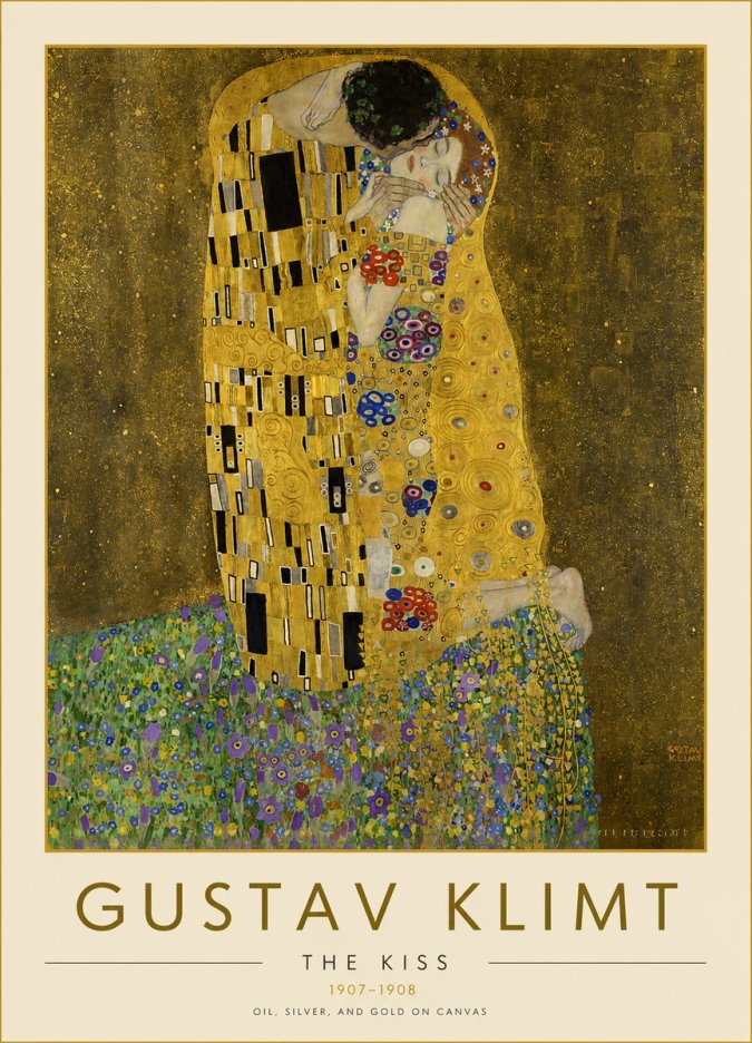 Klimt The Kiss No2 - Poszter