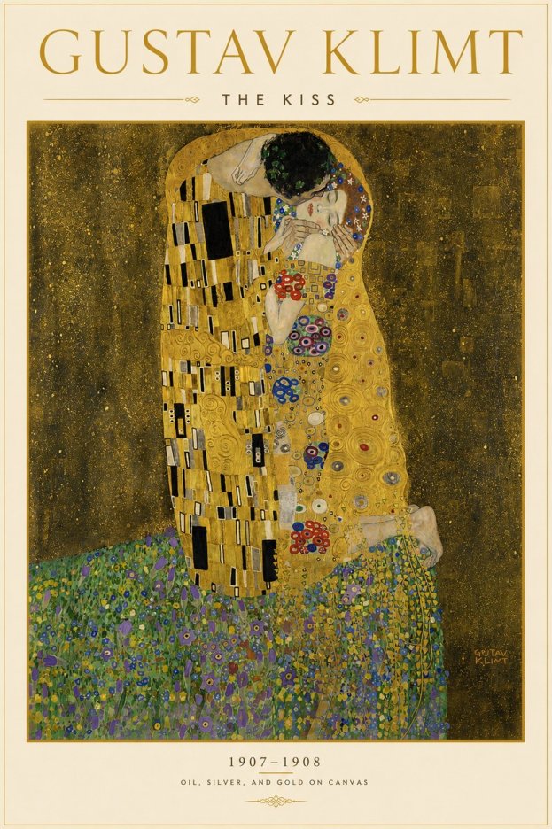Klimt The Kiss No6 - Poszter