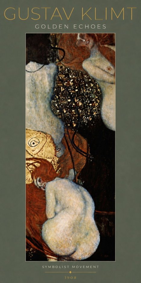 Klimt Golden Echoes No5 - Poszter