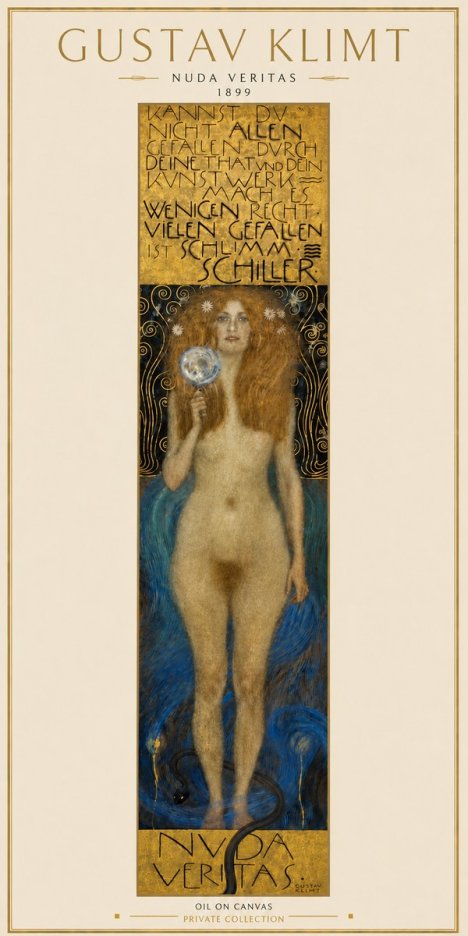 Klimt Nuda Veritas No6 - Poszter