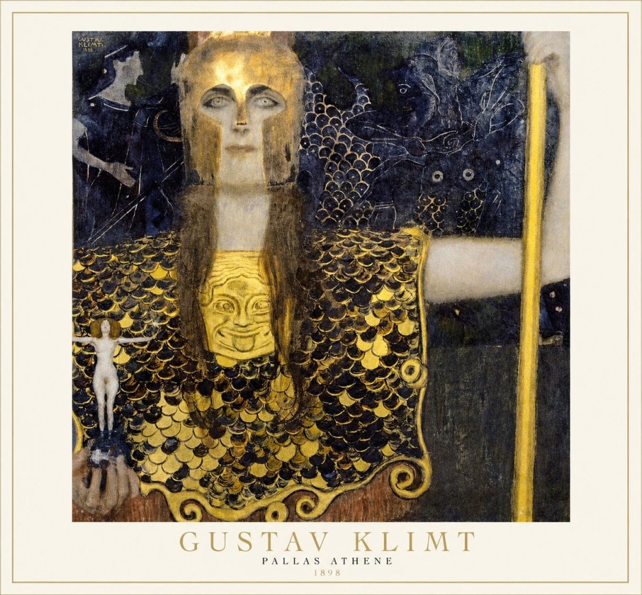 Klimt Pallas Athene No1 - Poszter