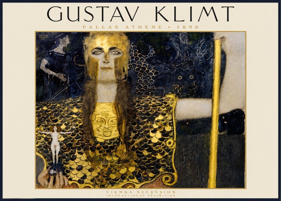 Klimt Pallas Athene No2 - Poszter