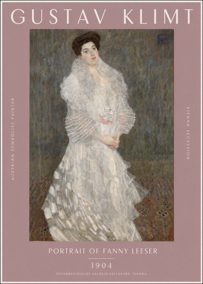 Klimt Portrait of Fanny Leeser No2 - Poszter