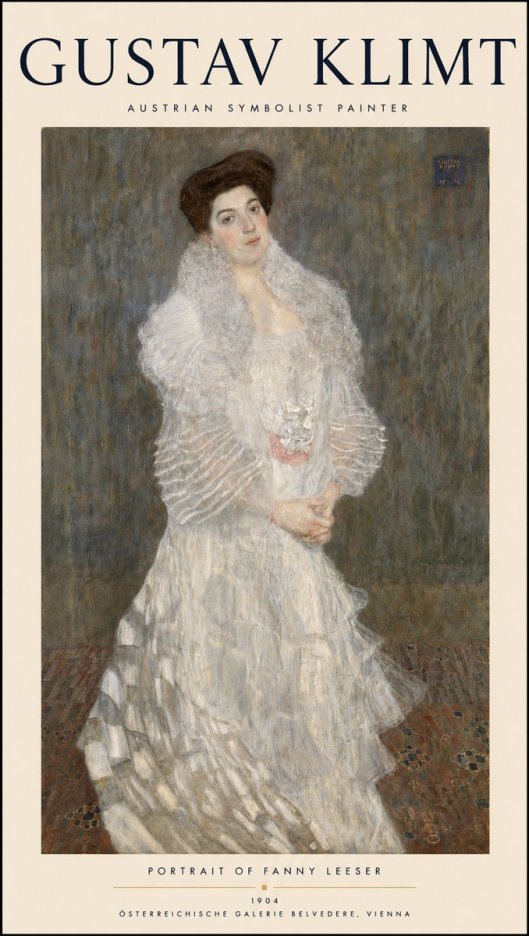 Klimt Portrait of Fanny Leeser No3 - Poszter
