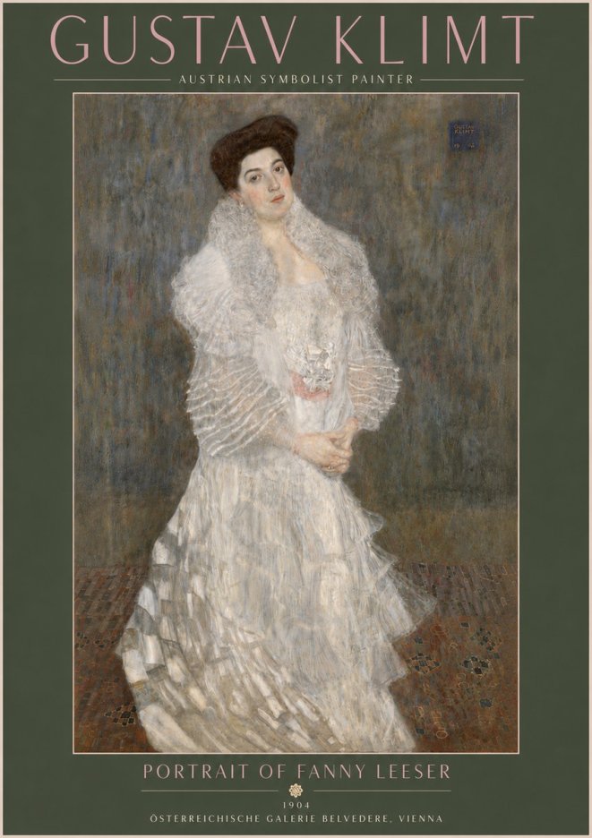 Klimt Portrait of Fanny Leeser No5 - Poszter