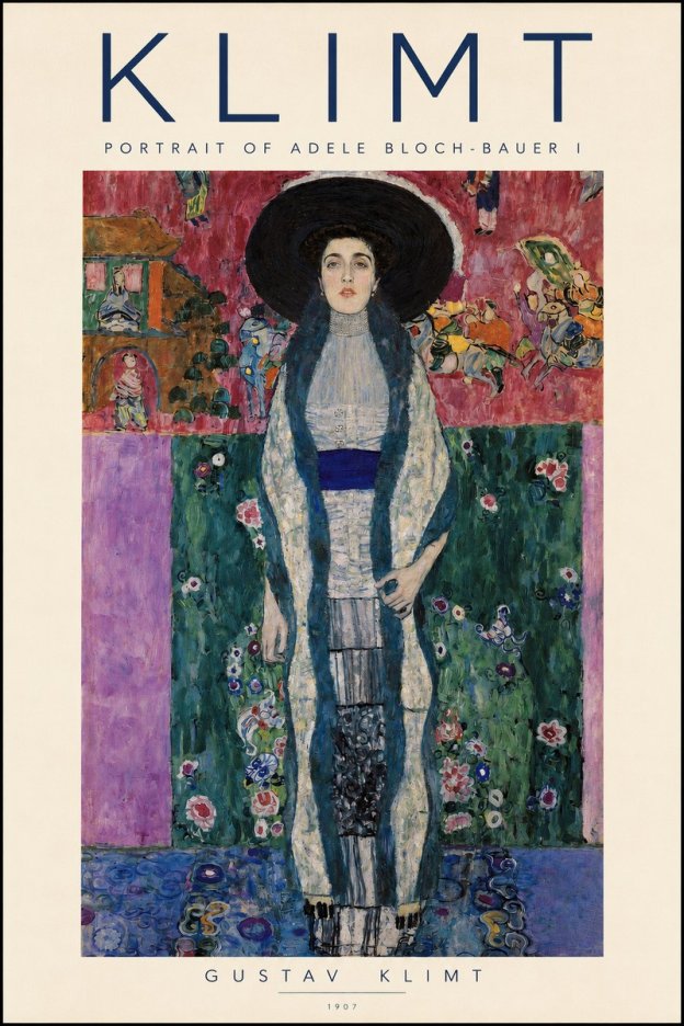 Klimt Portrait of Adele Bloch-bauer I No2 - Poszter
