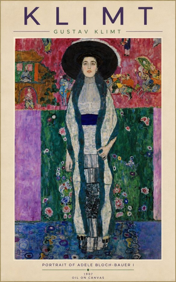 Klimt Portrait of Adele Bloch-bauer I No5 - Poszter