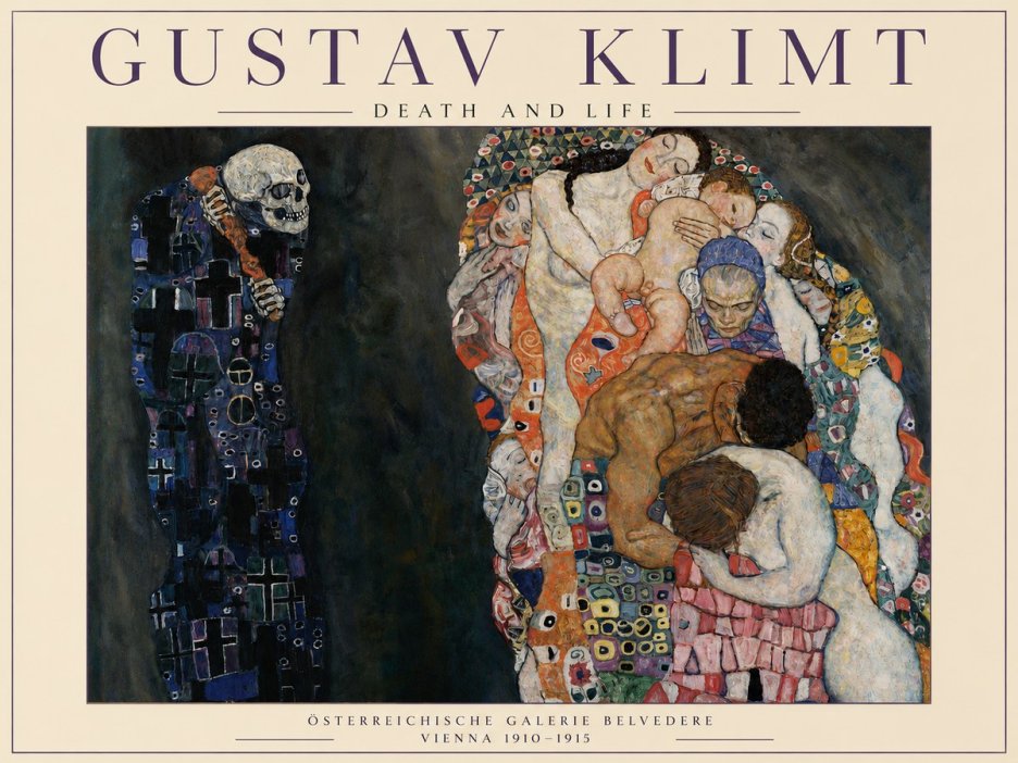 Klimt Death and Life No3 - Poszter