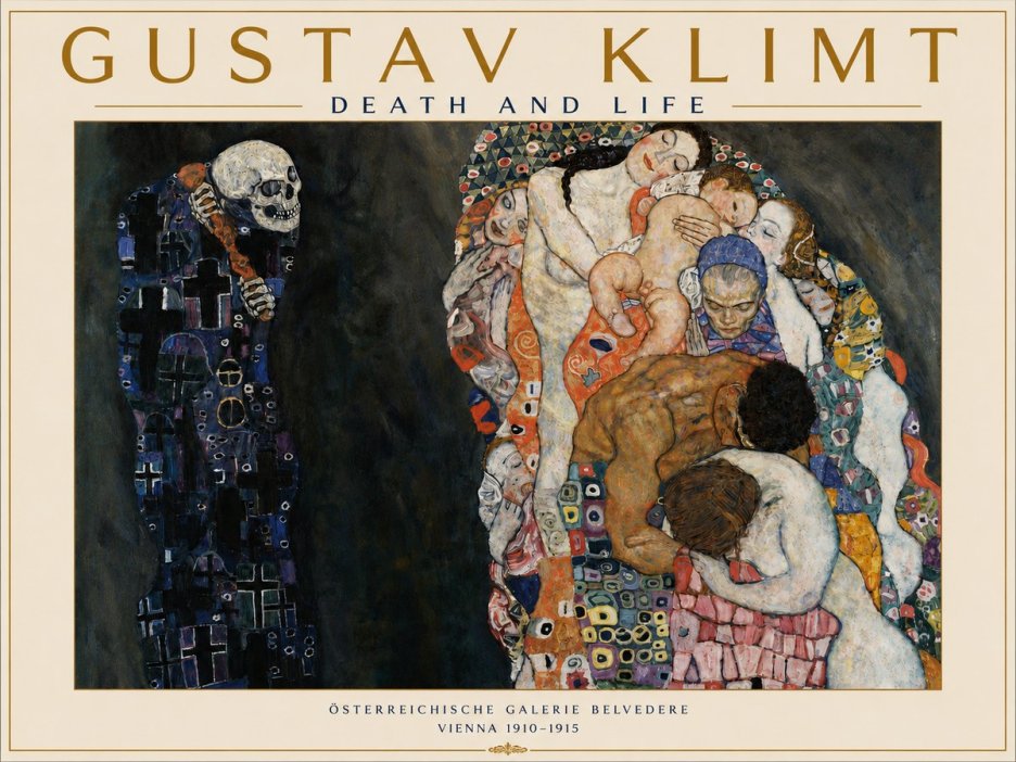 Klimt Death and Life No4 - Poszter