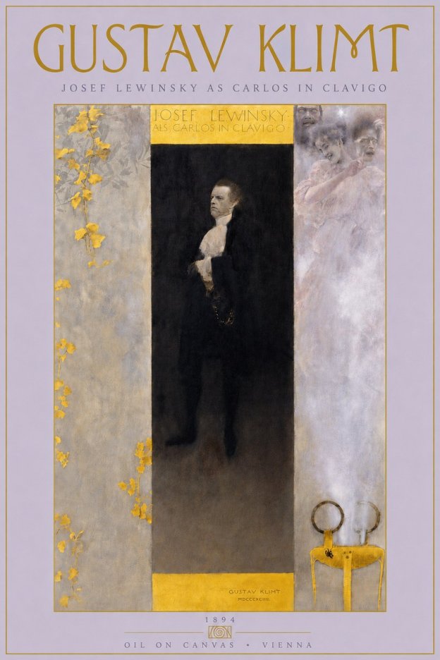 Klimt Josef Lewinsky as Carlos in Clavigo No4 - Poszter