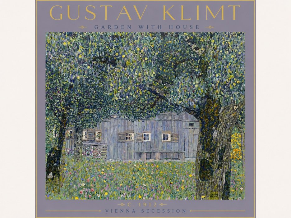 Klimt Garden with House No4 - Poszter