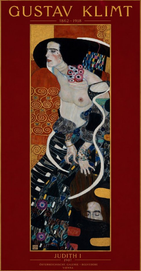 Klimt Judith I No2 - Poszter