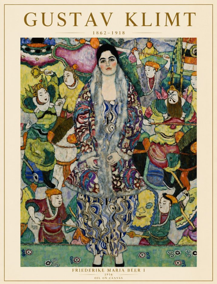 Klimt Friederike Maria Beer I No6 - Poszter