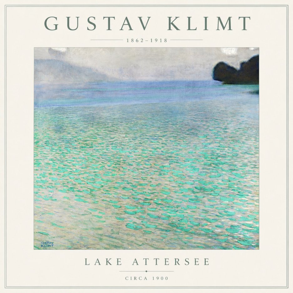 Klimt Lake Attersee No6 - Poszter