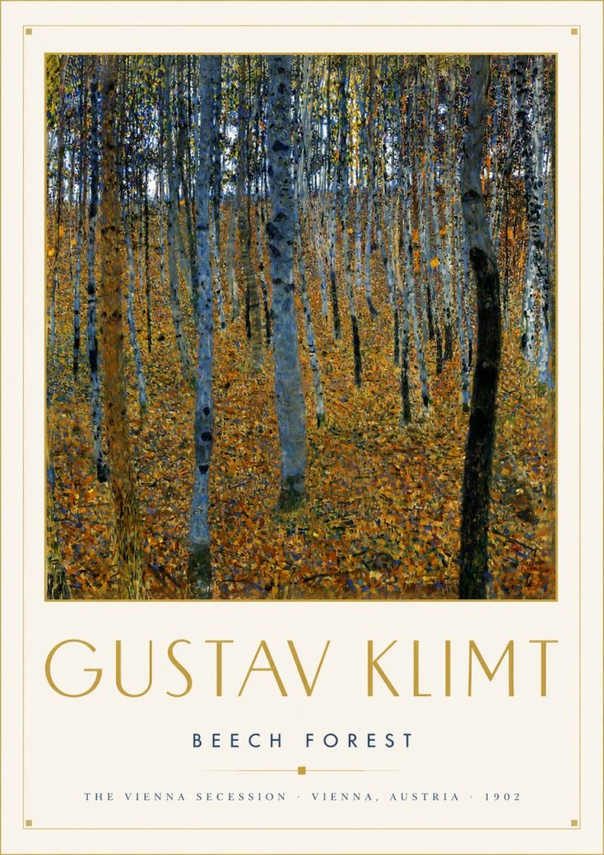 Klimt Beech Forest No4 - Poszter
