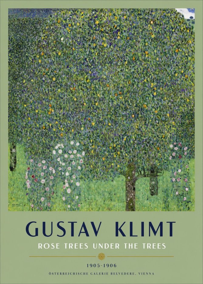 Klimt Rose Trees Under the Trees No2 - Poszter