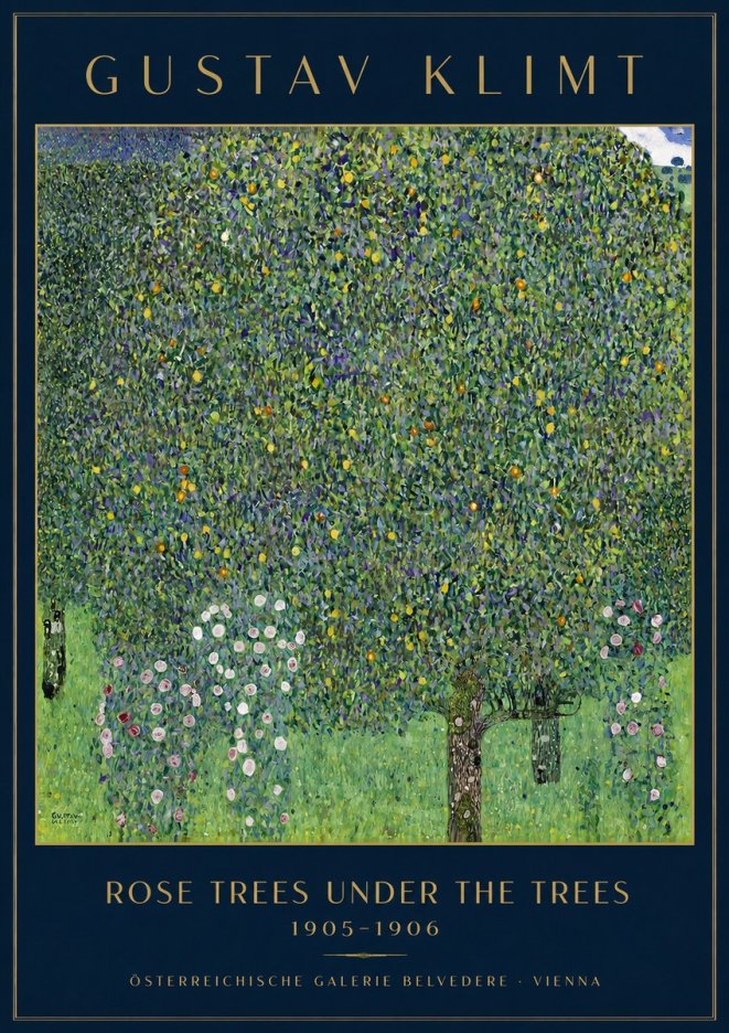 Klimt Rose Trees Under the Trees No3 - Poszter