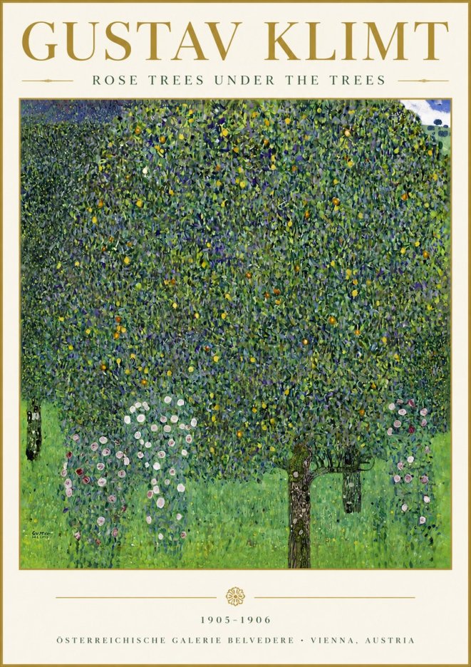 Klimt Rose Trees Under the Trees No5 - Poszter