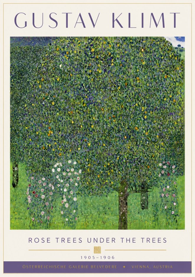 Klimt Rose Trees Under the Trees No6 - Poszter