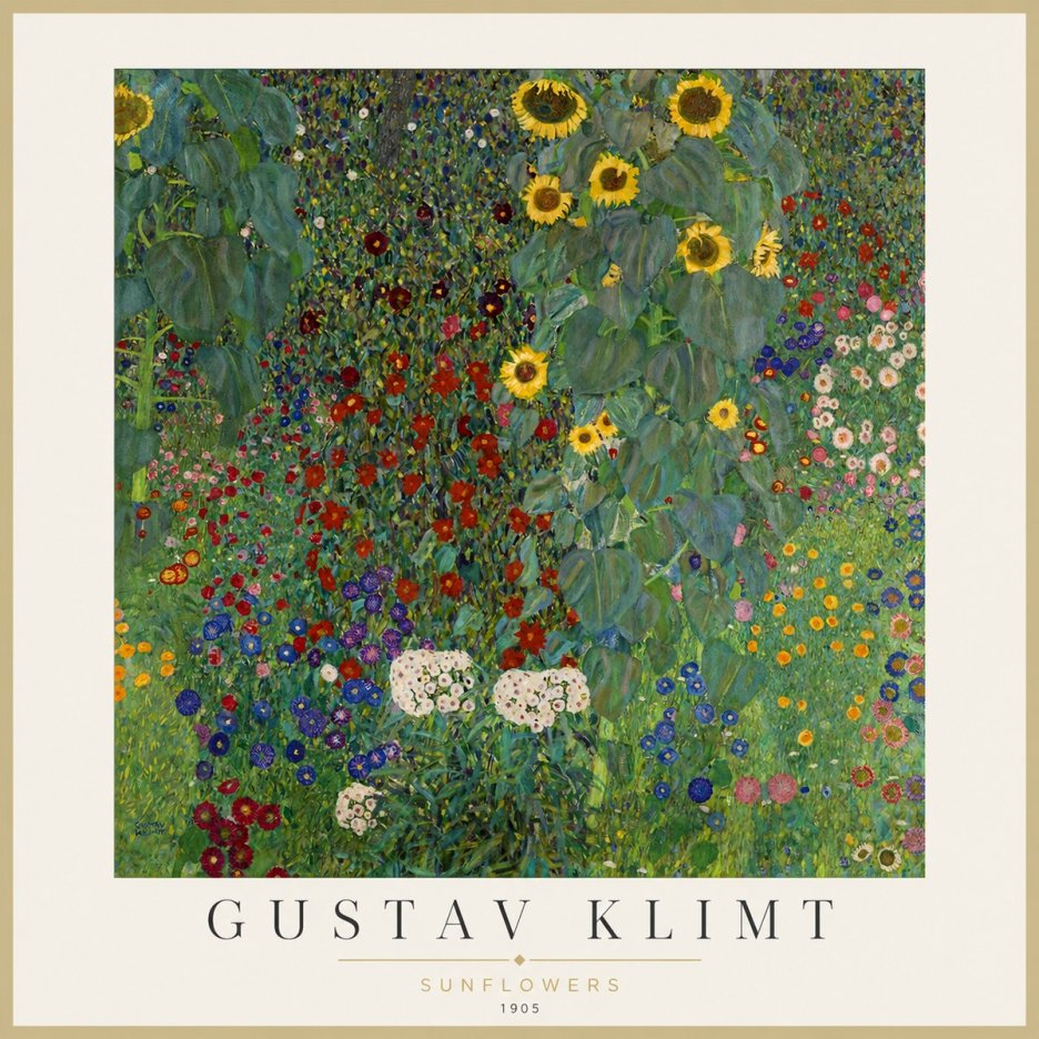 Klimt Sunflowers No1 - Poszter