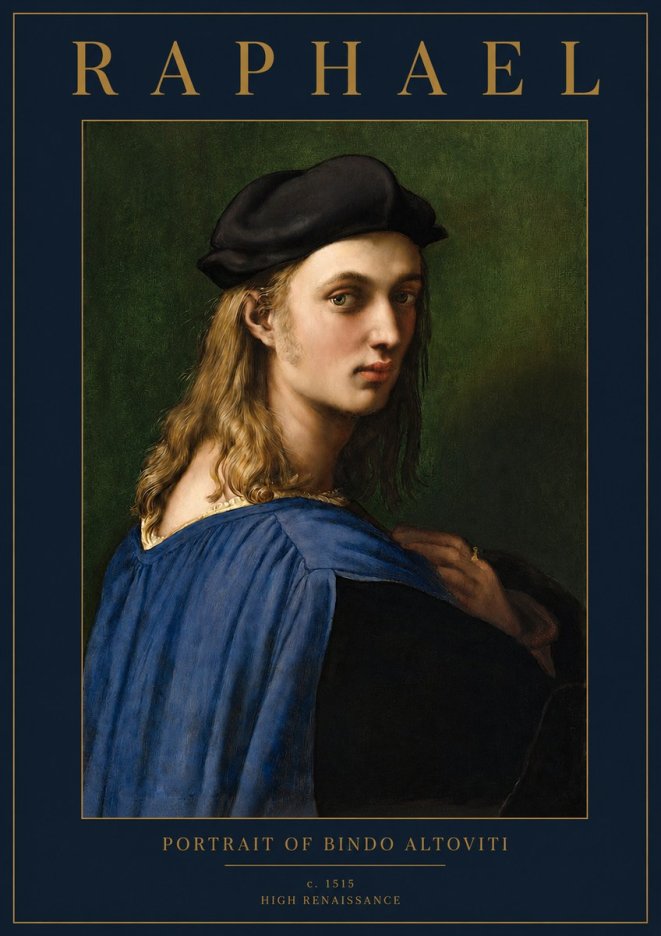 Raphael Portrait of Bindo Altoviti No2 - Poszter