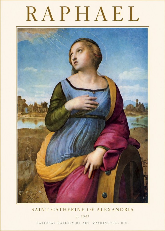 Raphael Saint Catherine of Alexandria No1 - Poszter