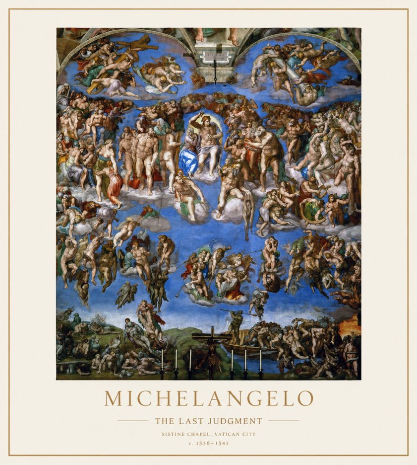 Michelangelo The Last Judgment No1 - Poszter