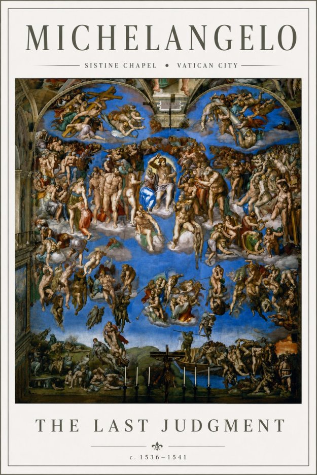 Michelangelo The Last Judgment No6 - Poszter