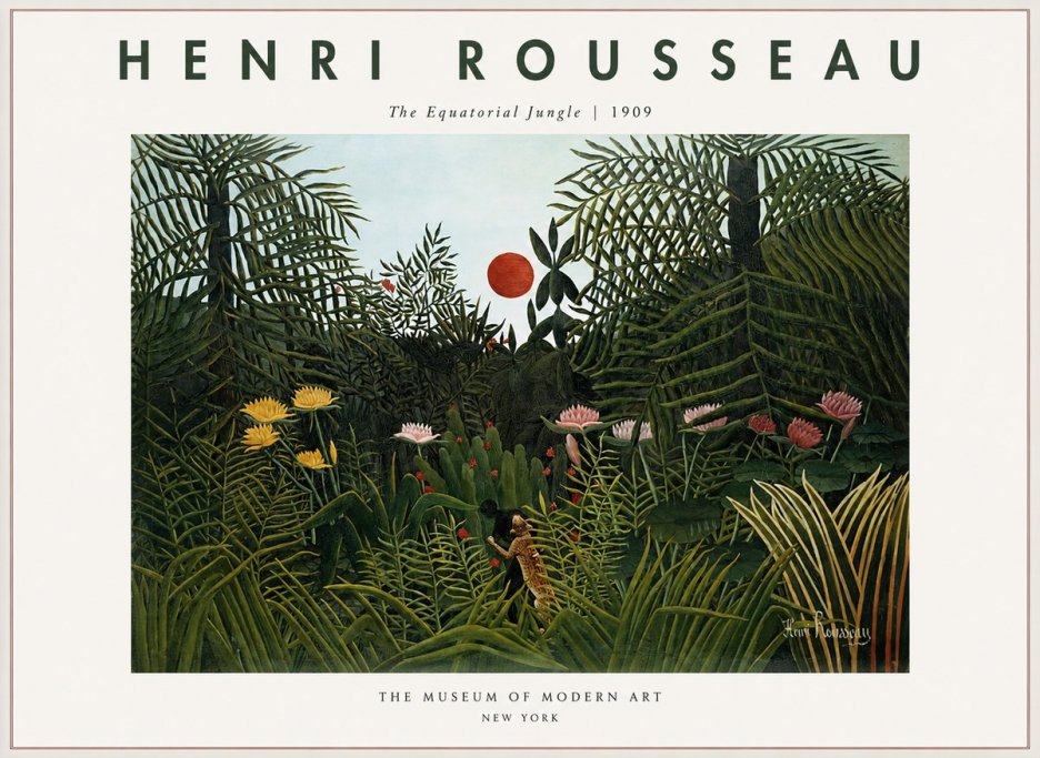 Rousseau The Equatorial Jungle III No1 - Poszter