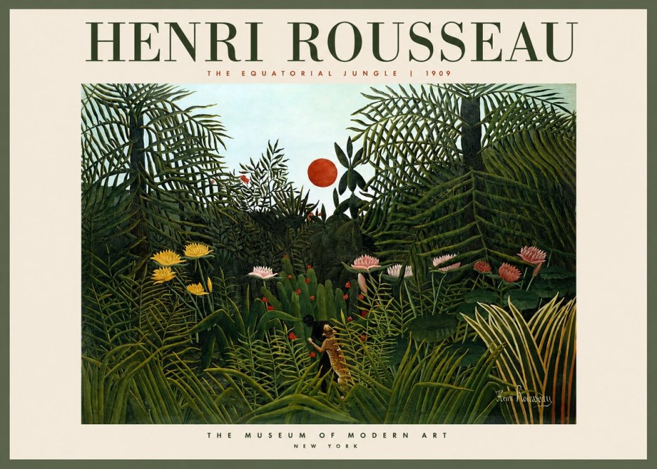 Rousseau The Equatorial Jungle III No2 - Poszter