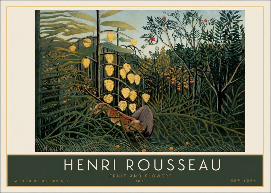 Rousseau Fruit and Flowers No2 - Poszter