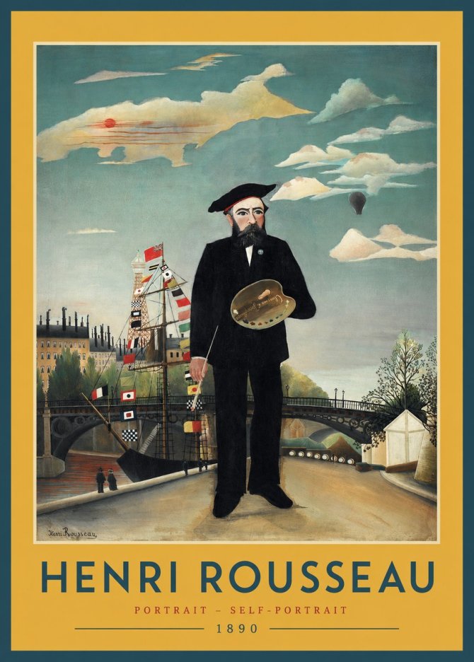 Rousseau Portrait - Self-portrait No2 - Poszter