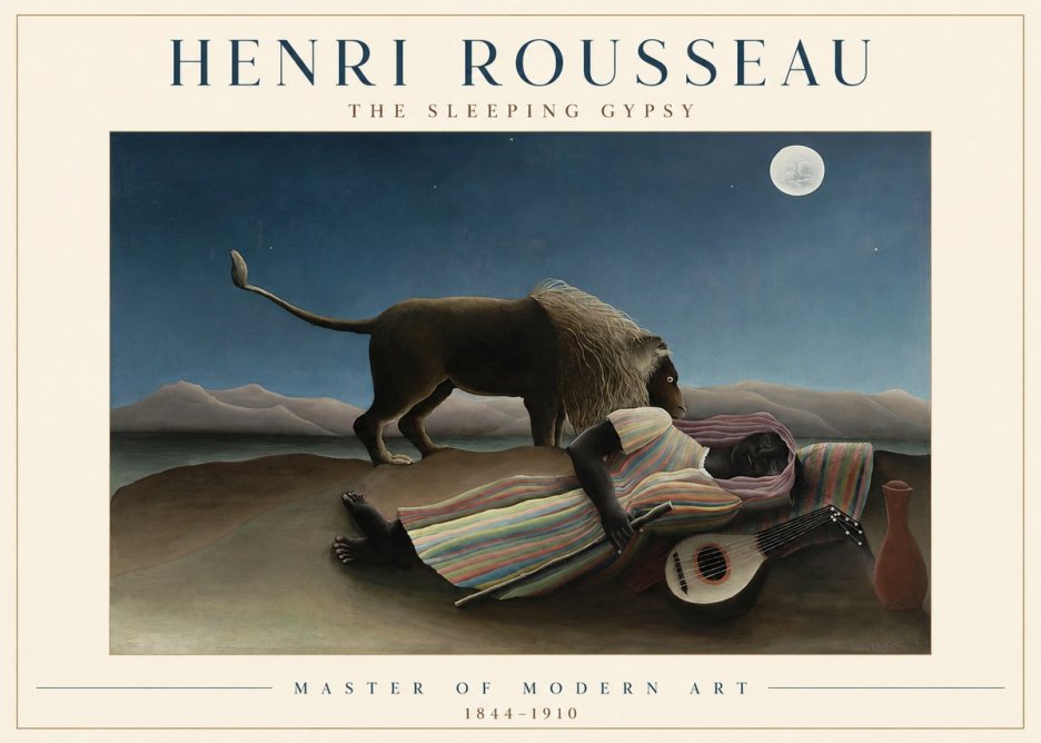 Rousseau The Sleeping Gypsy No1 - Poszter