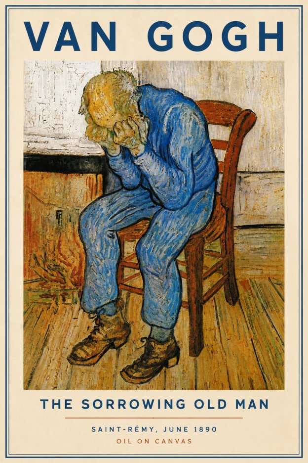 Van Gogh Sorrowing Old Man No5 - Poszter