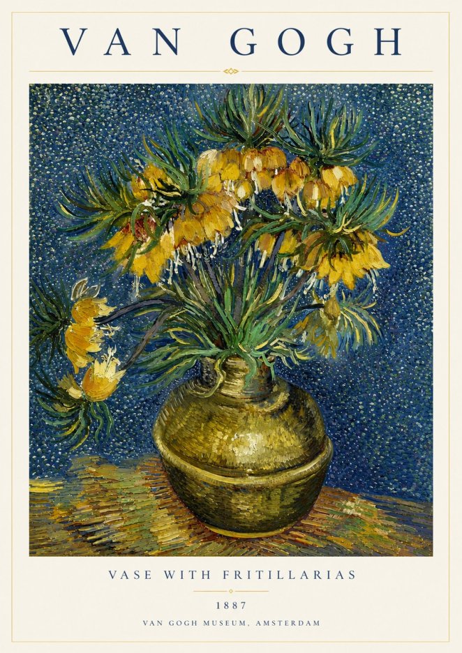 Van Gogh Vase with Fritillarias No4 - Poszter