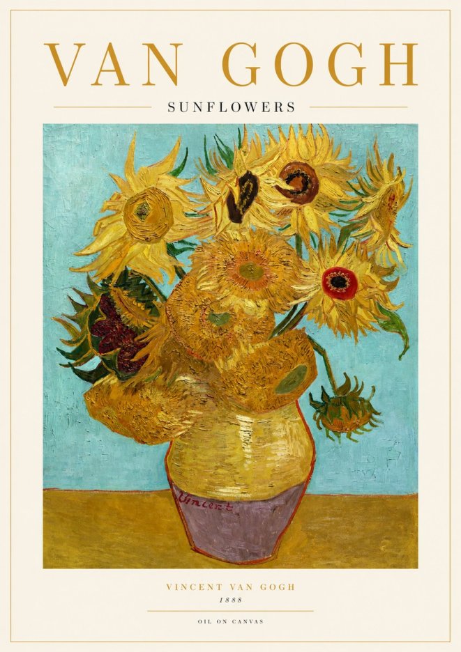 Van Gogh Sunflowers I No1 - Poszter