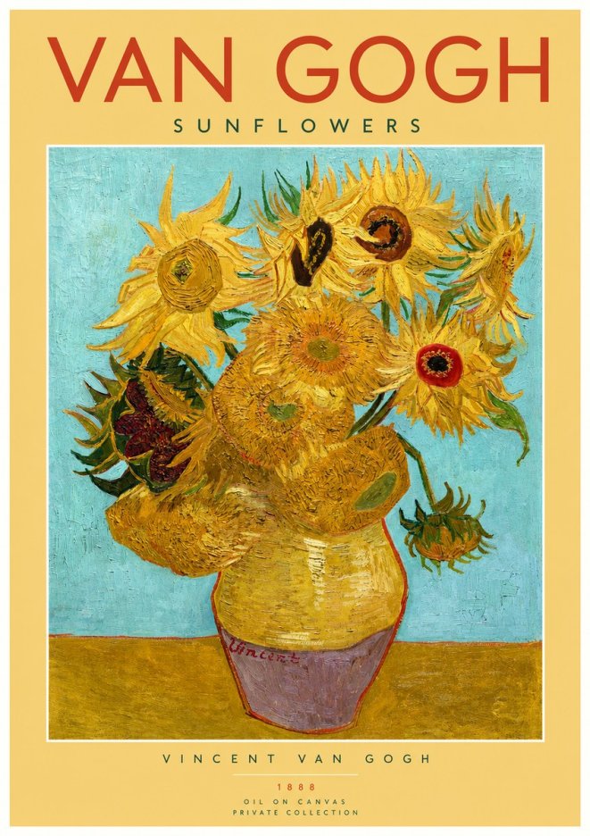 Van Gogh Sunflowers I No2 - Poszter