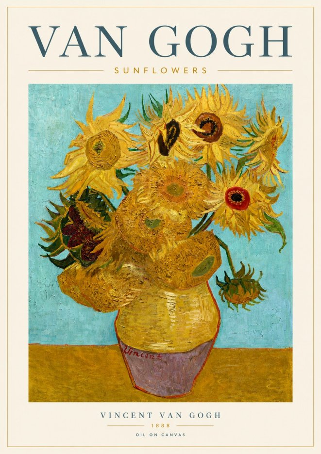 Van Gogh Sunflowers I No5 - Poszter