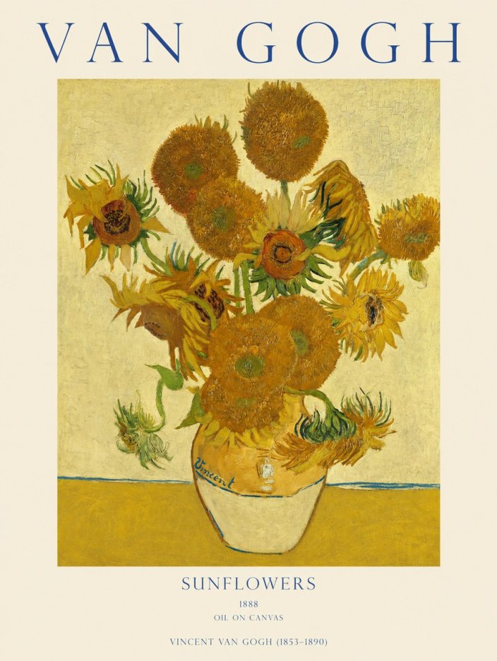 Van Gogh Sunflowers II No1 - Poszter