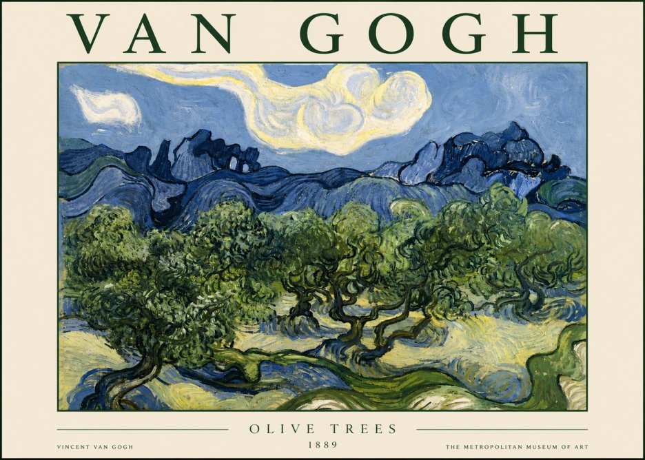 Van Gogh Olive Trees No3 - Poszter