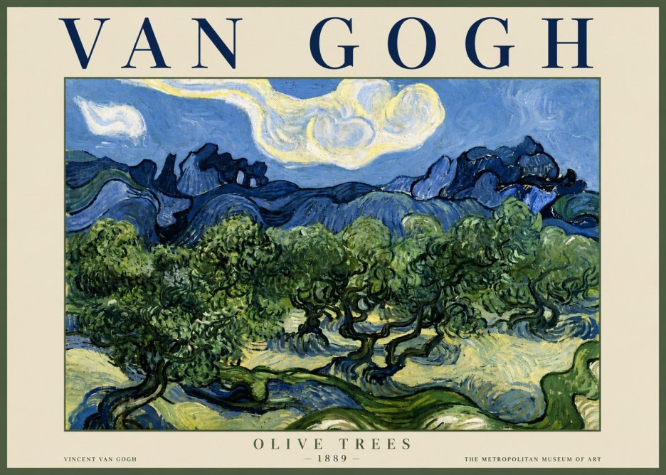 Van Gogh Olive Trees No6 - Poszter
