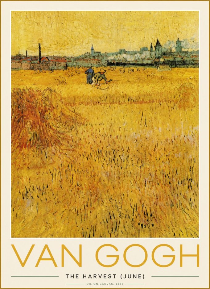 Van Gogh The Harvest (June) No2 - Poszter