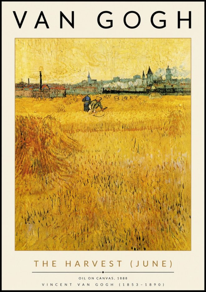 Van Gogh The Harvest (June) No4 - Poszter