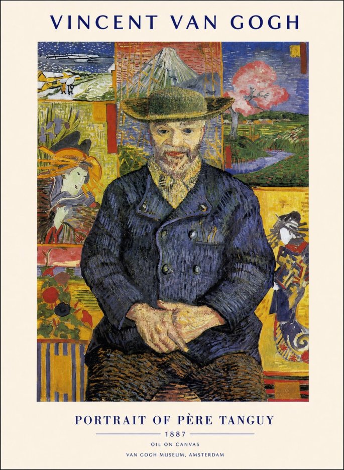 Van Gogh Portrait of Père Tanguy I No1 - Poszter