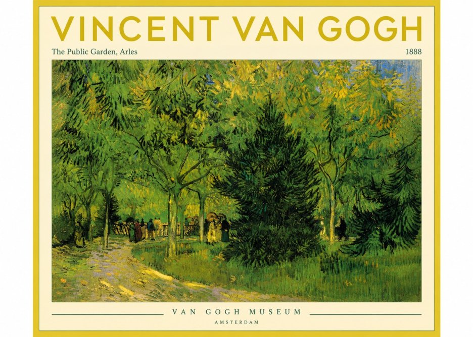 Van Gogh The Public Garden, Arles No4 - Poszter