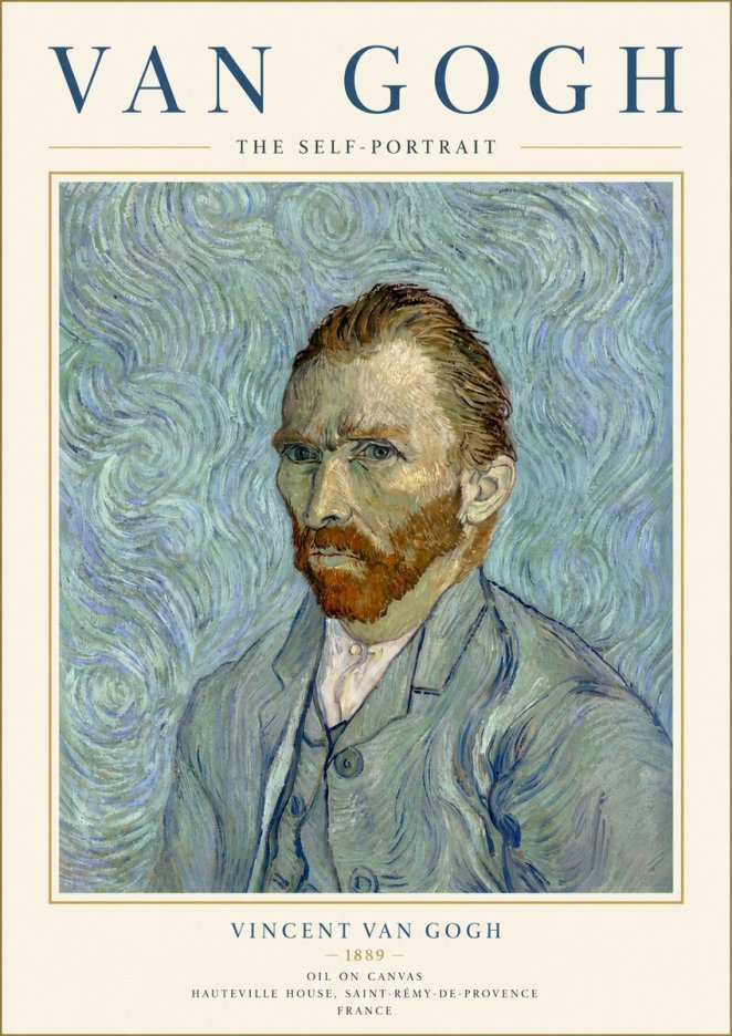 Van Gogh The Self-portrait No6 - Poszter