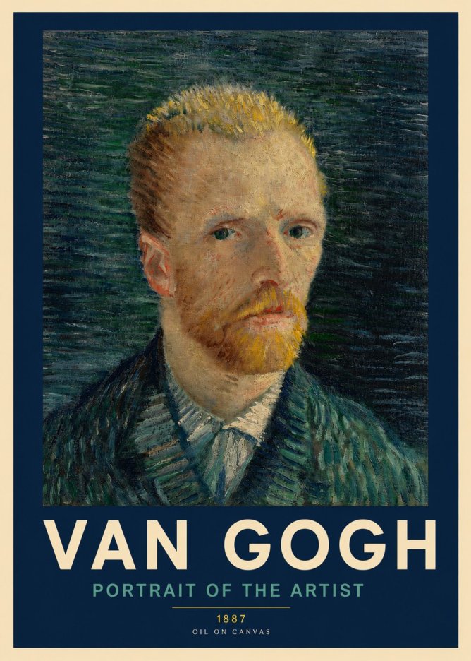 Van Gogh Portrait of the Artist II No2 - Poszter