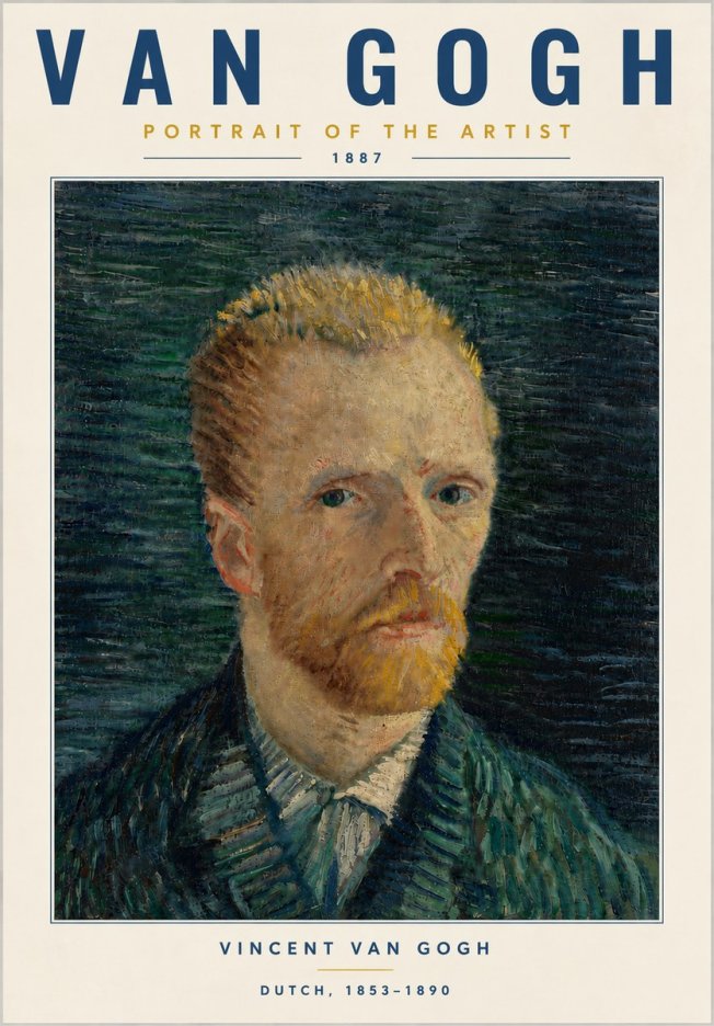 Van Gogh Portrait of the Artist II No6 - Poszter