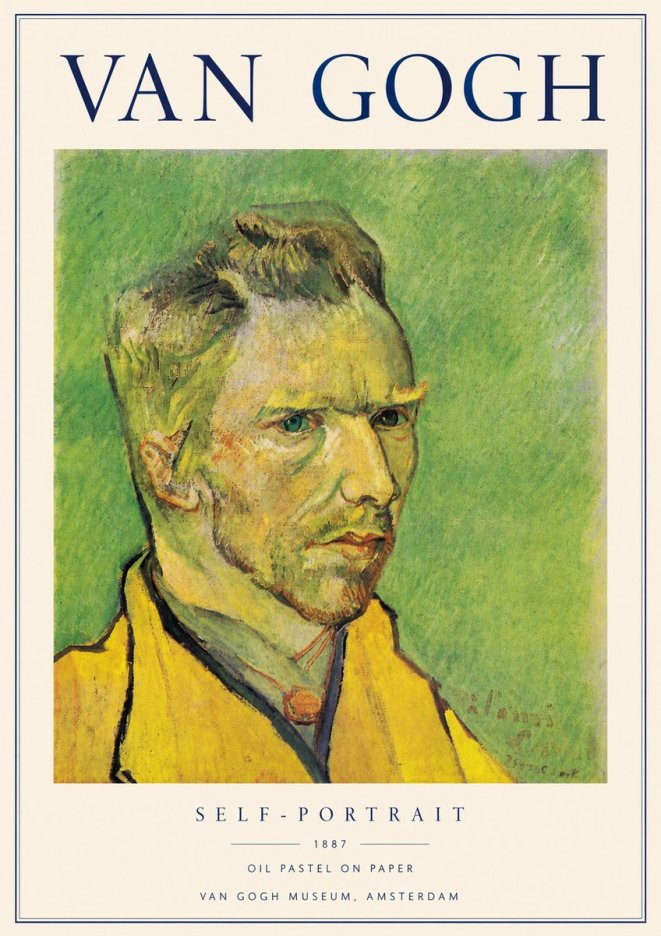 Van Gogh Self-portrait II No3 - Poszter